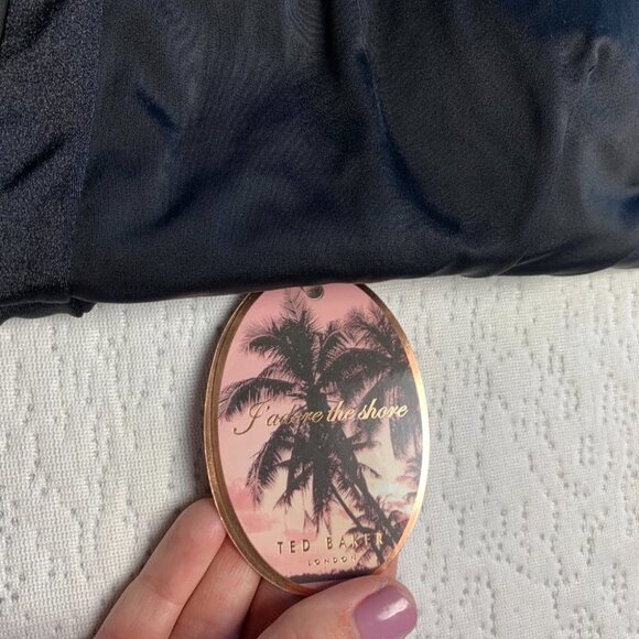 Ted Baker London Ralinda Halter Swimsuit black NWT - Picture 8 of 13